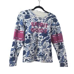 Mother Terry Sweatshirt Women’s Medium Navy Floral Spirit Guide